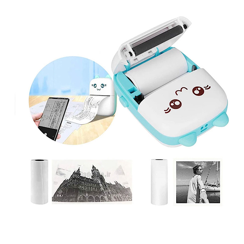 مینی پرینتر همراه بدون نیاز به جوهر مدل Rabbit