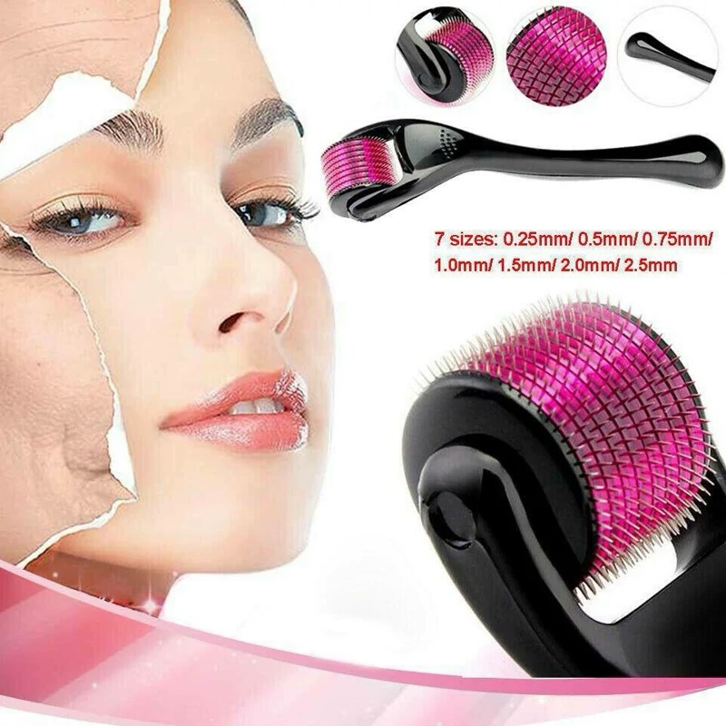 درمارولر ماساژ صورت و پوست سر 540 سوزن تیتانیومی