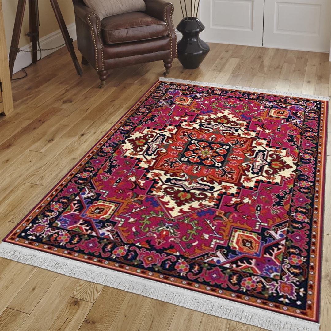 فرش مخمل نادی طرح سنتی کد o137