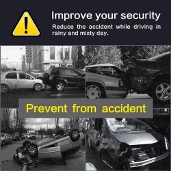 برچسب نانو آب گریز آینه بغل خودرو مدل Anti Fog بسته 2 عددی