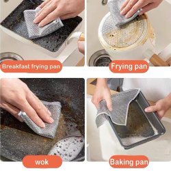 اسکاچ و دستمال توری بسته 3 عددی