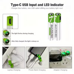 باتری نیم قلمی قابل شارژ بسته 4 عددی