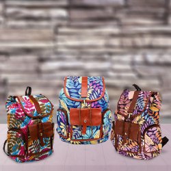 کوله پشتی طرح برگ